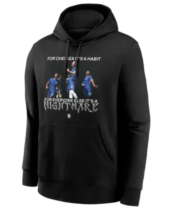 Its A Habit Printed Hoodie