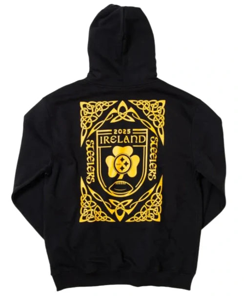 Pittsburgh teeler Ireland Black Hoodie